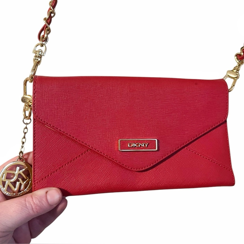 DKNY Red Envelope Crossbody Bag